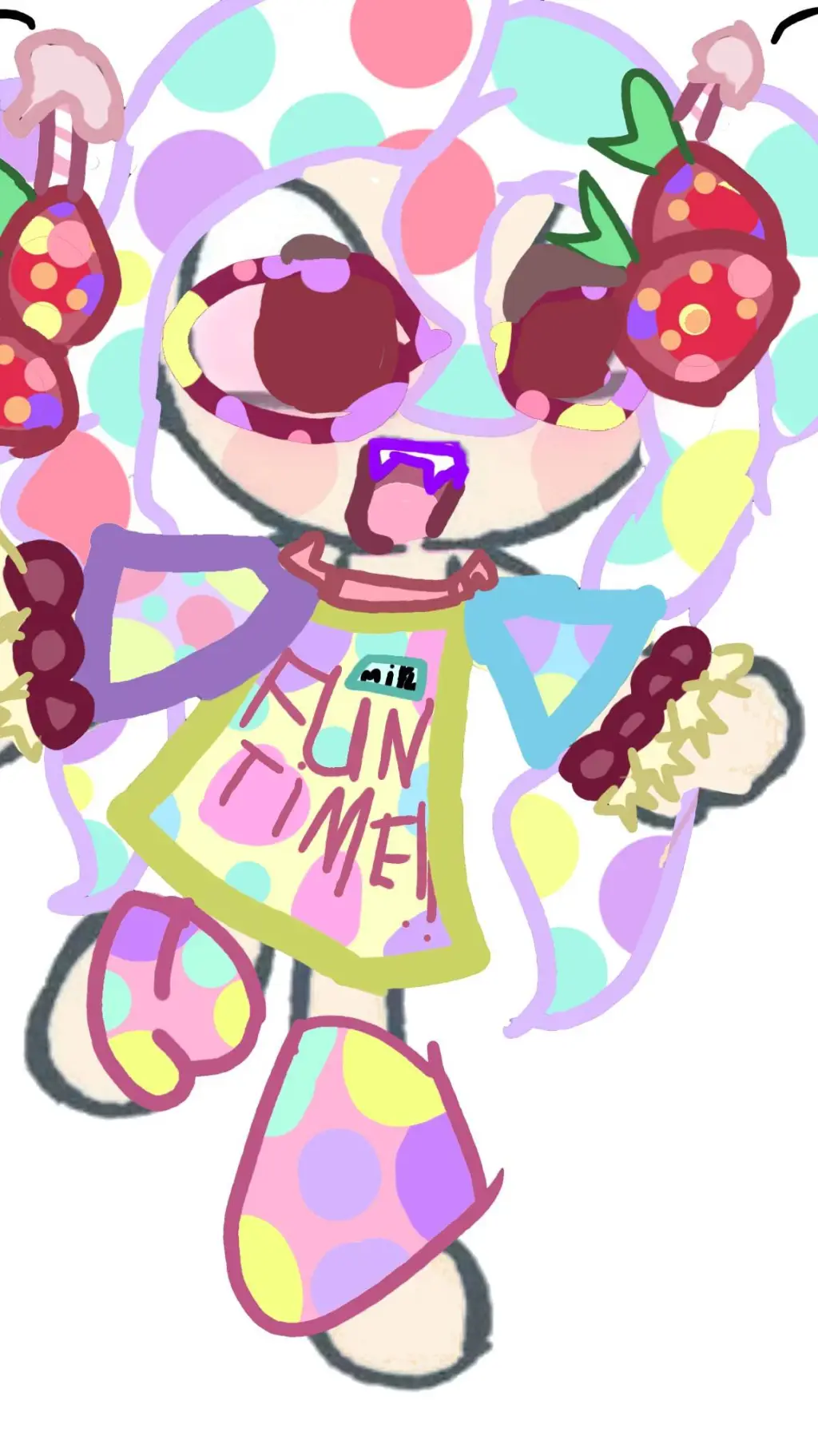 ai character: IM BLIND MEME background