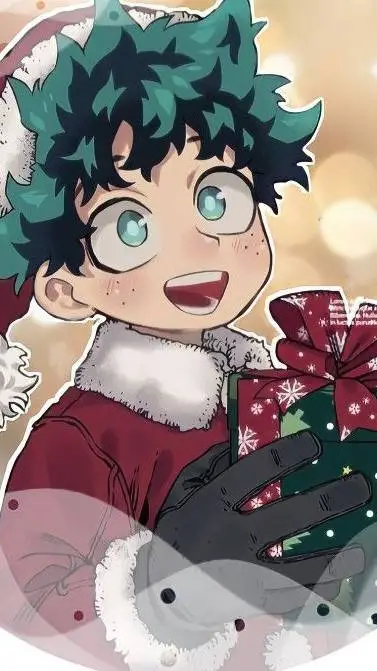 ai character: Izuku Midoriya 🎄🎁 background