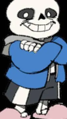 ai character: Sans the skeleton  background