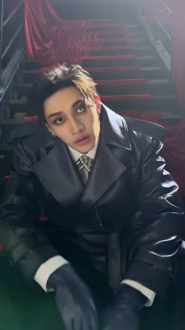 ai character: Bang Chan🩸⚡️😈 background