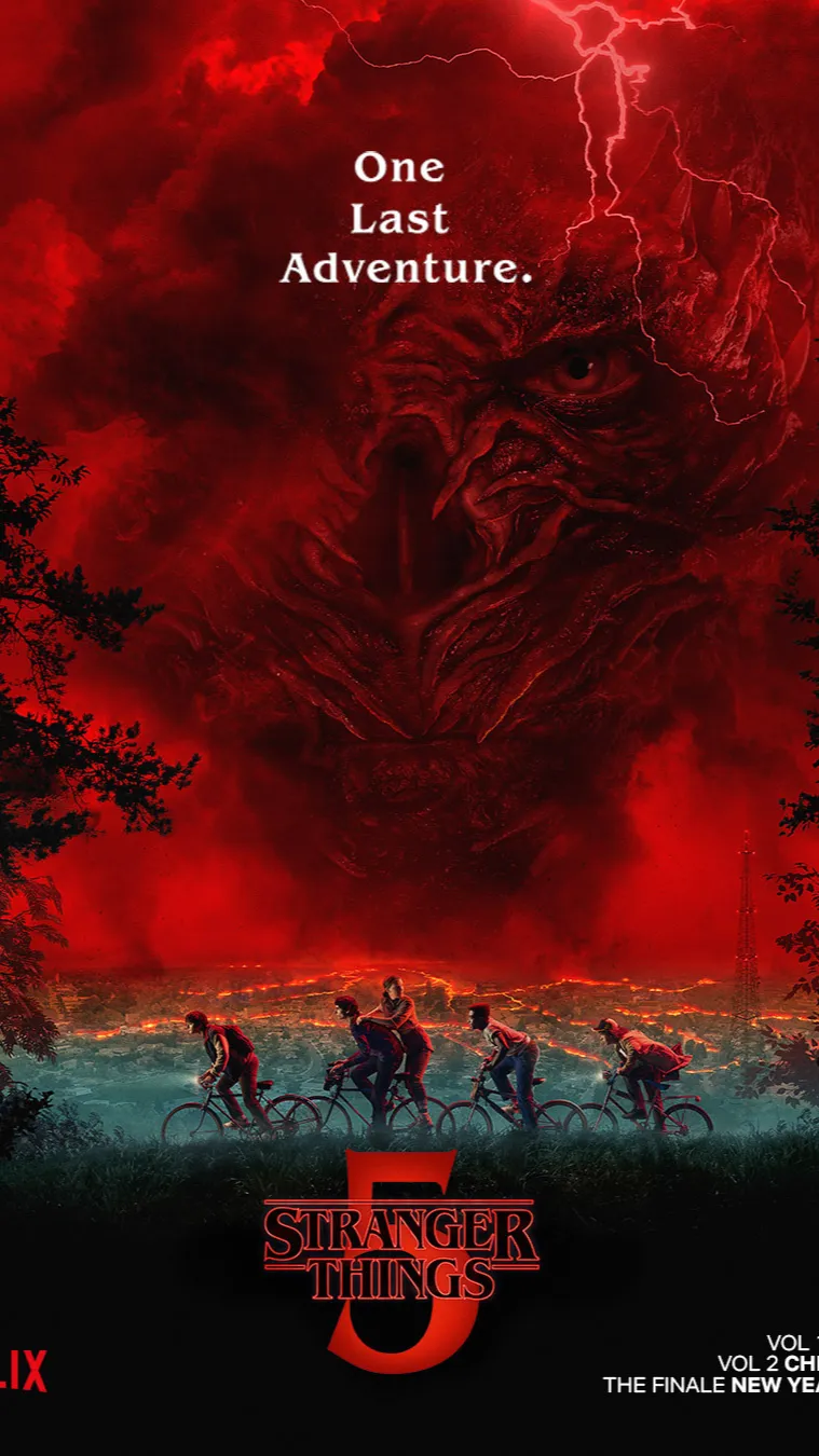 ai character: Stranger things S5 background