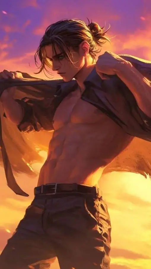 ai character: Эрен  background