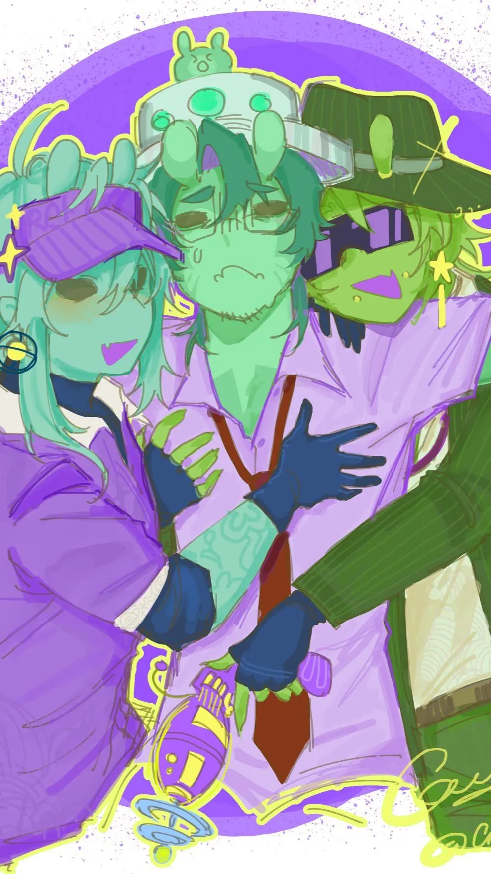 ai character: Aliens forsaken au background
