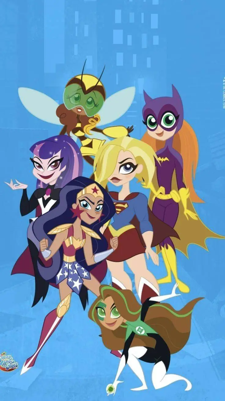 ai character: hero girls  background