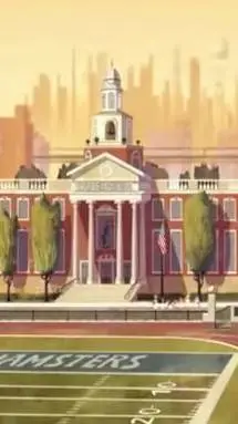 ai character: Metropolis high  background