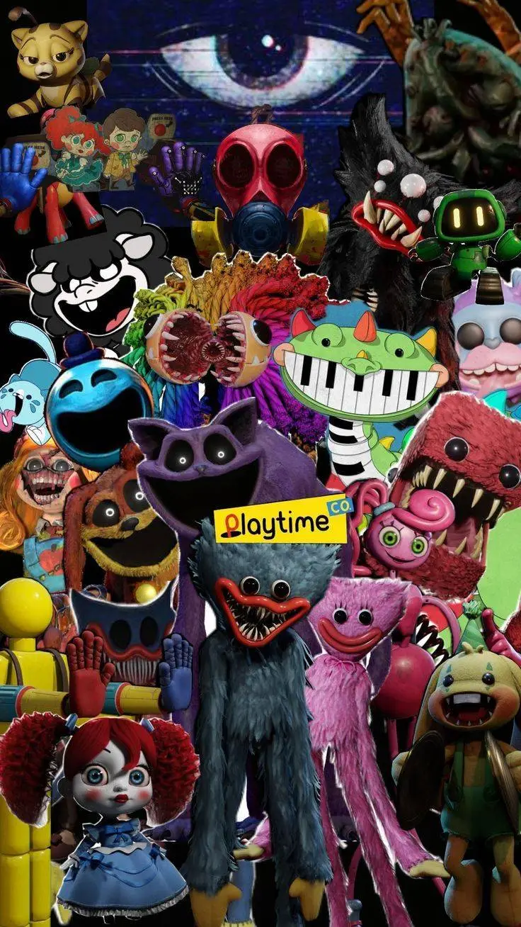 ai character: Poppy playtime.  background