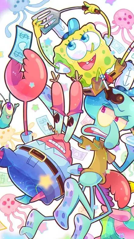ai character: Sleepover+Sponge 🧽 background