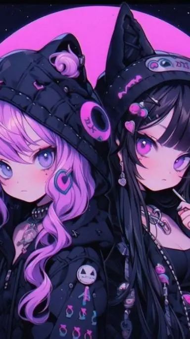 ai character: Amira and Alicia  background