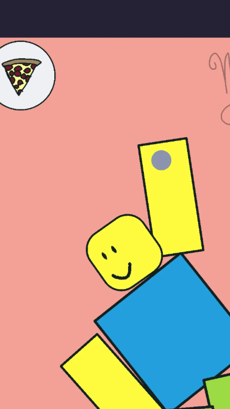 ai character: Roblox eats u background