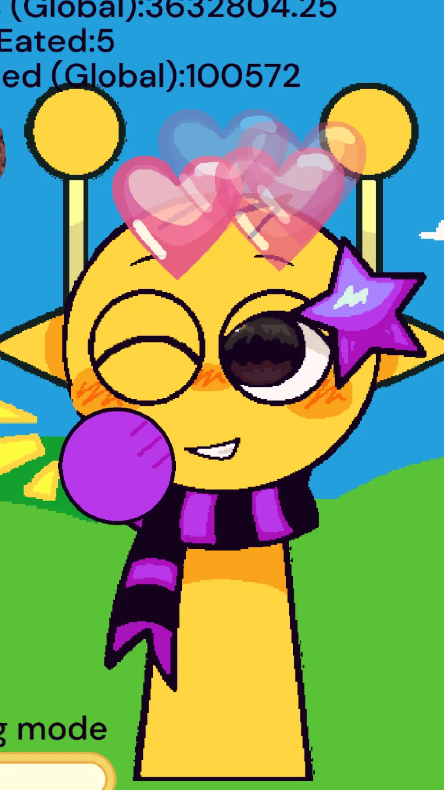 ai character: Eaten by oremon background