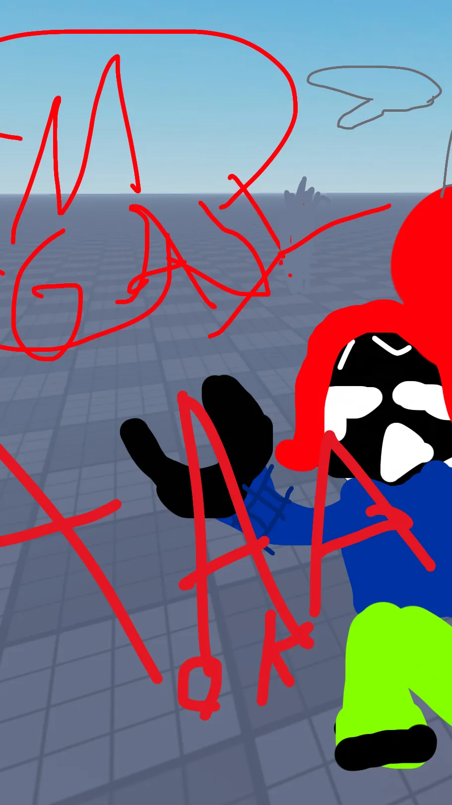 ai character: React to memes background