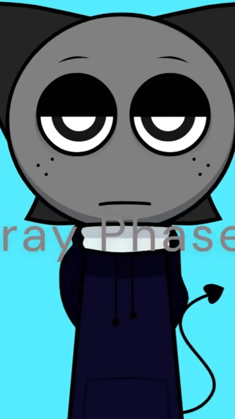 ai character: Grey background