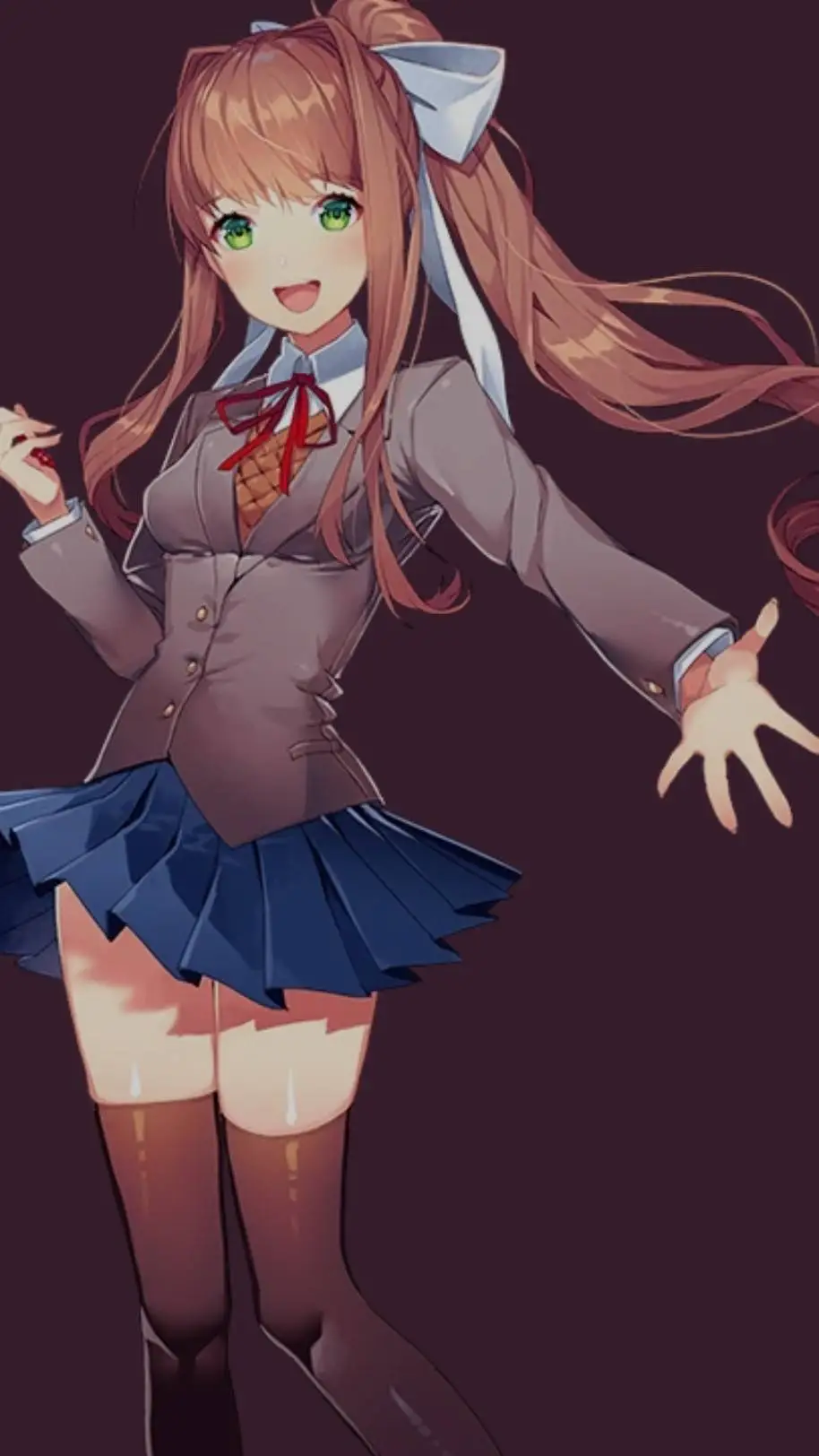 ai character: Monika!! background