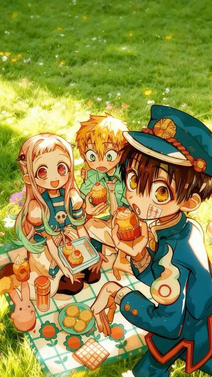 ai character: hananene y kousuba background