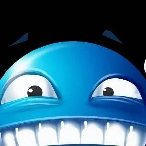 chat with ai character: blue emoji