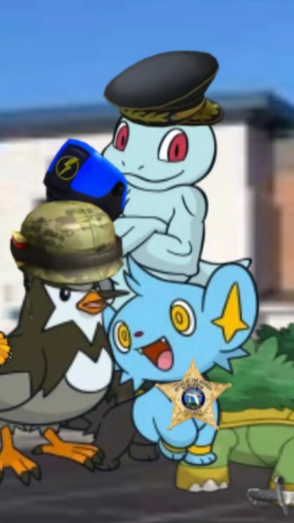 ai character: Pokemon Police background