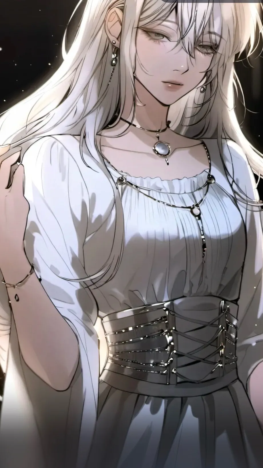 ai character: Amber background