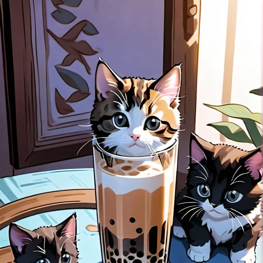 chat with ai character: kittens want boba