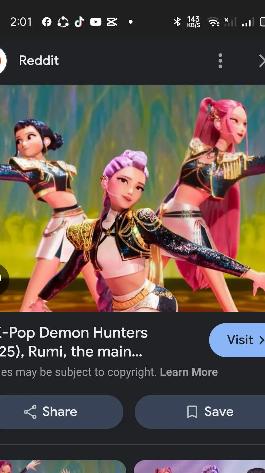 ai character: kpop demon hunters background
