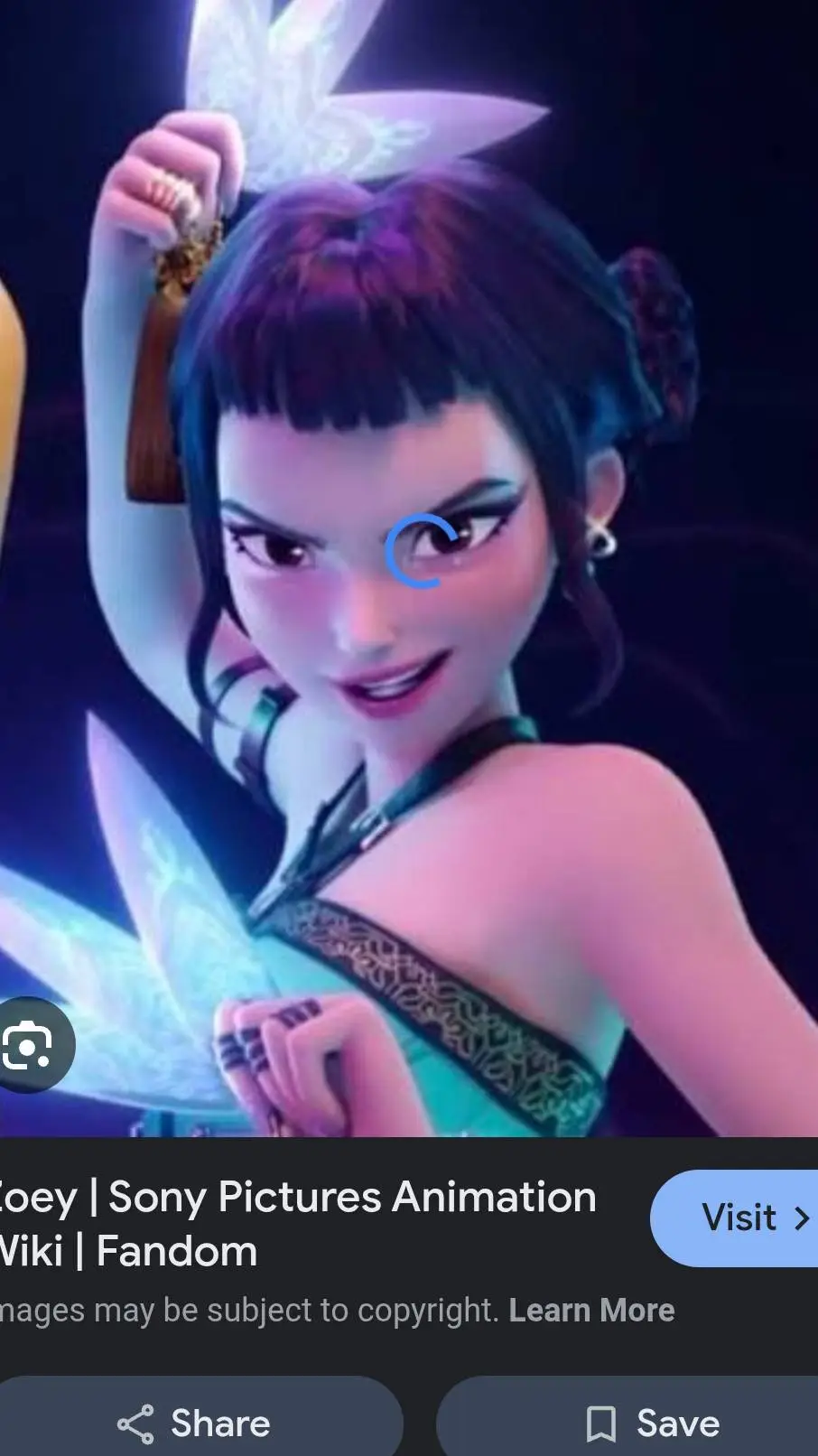 ai character: sus zoey~~ background