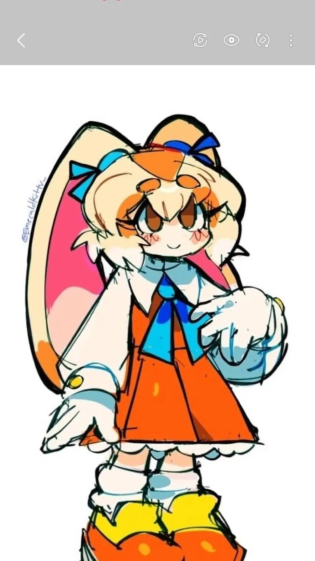 ai character: cream  background