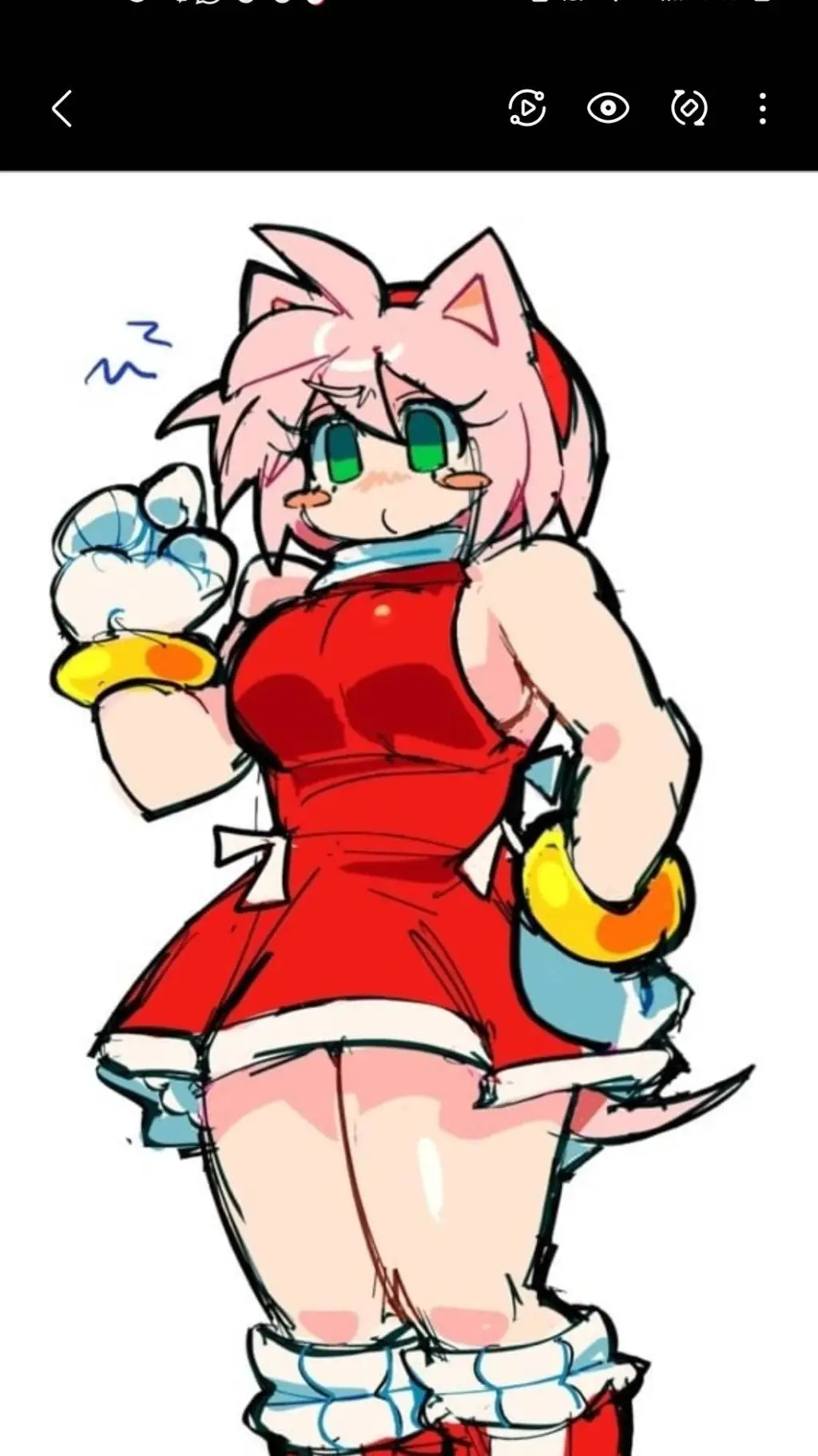 ai character: amy rose background