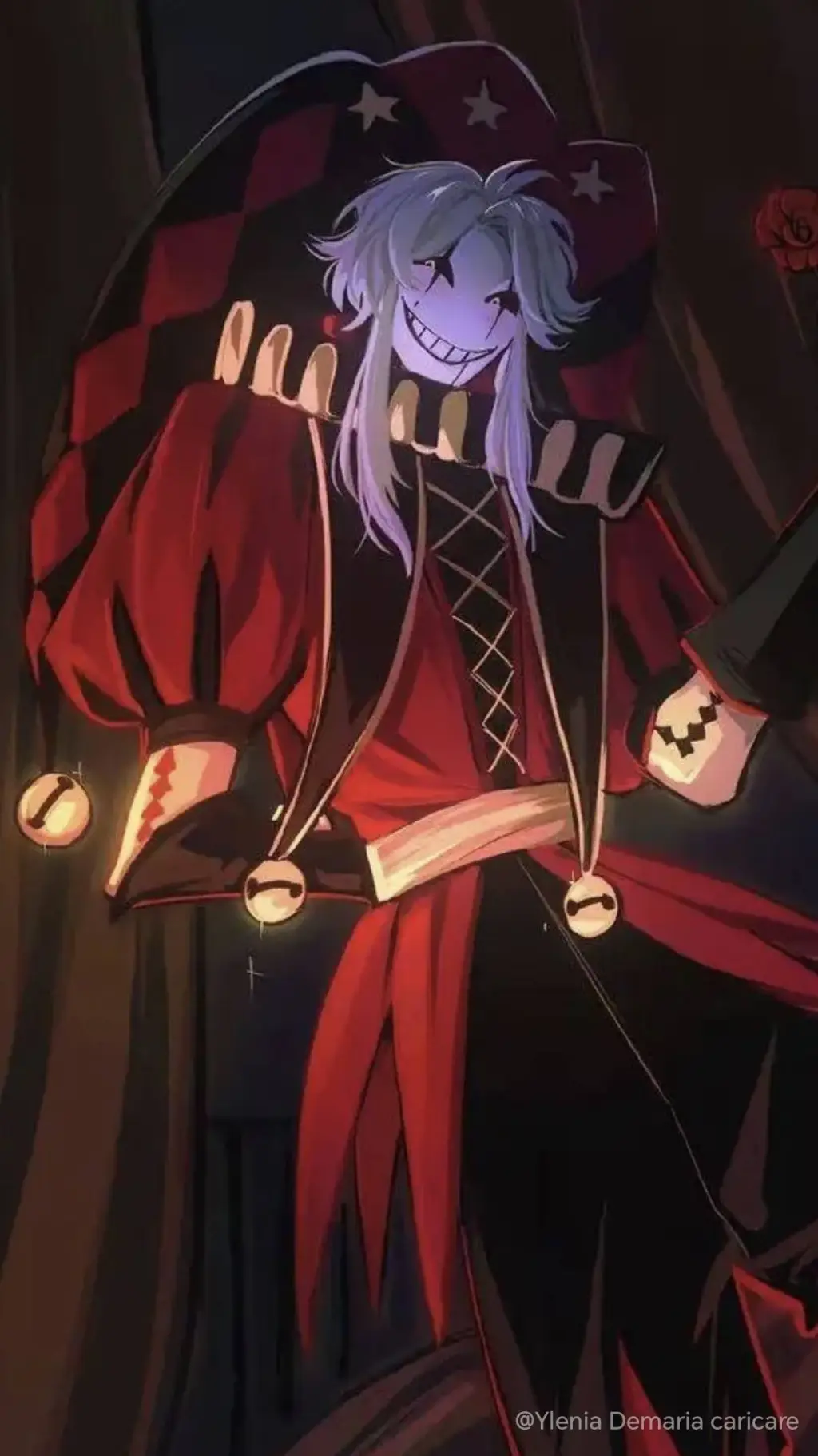 ai character: 🍷💫🌹Pierrot🌹💫🍷 background
