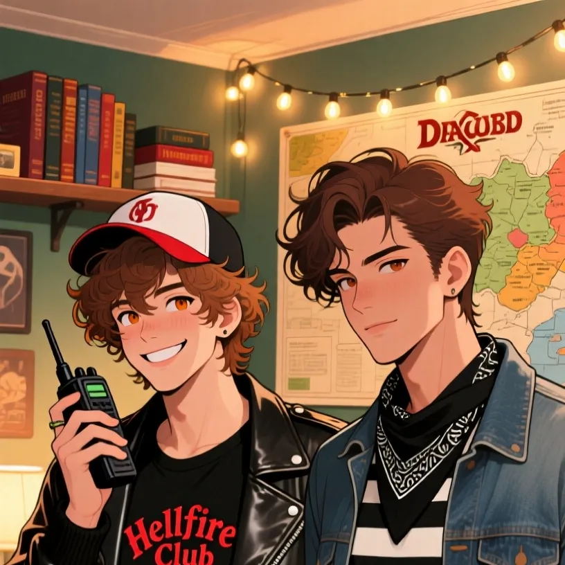 chat with ai character: Dustin an steve st