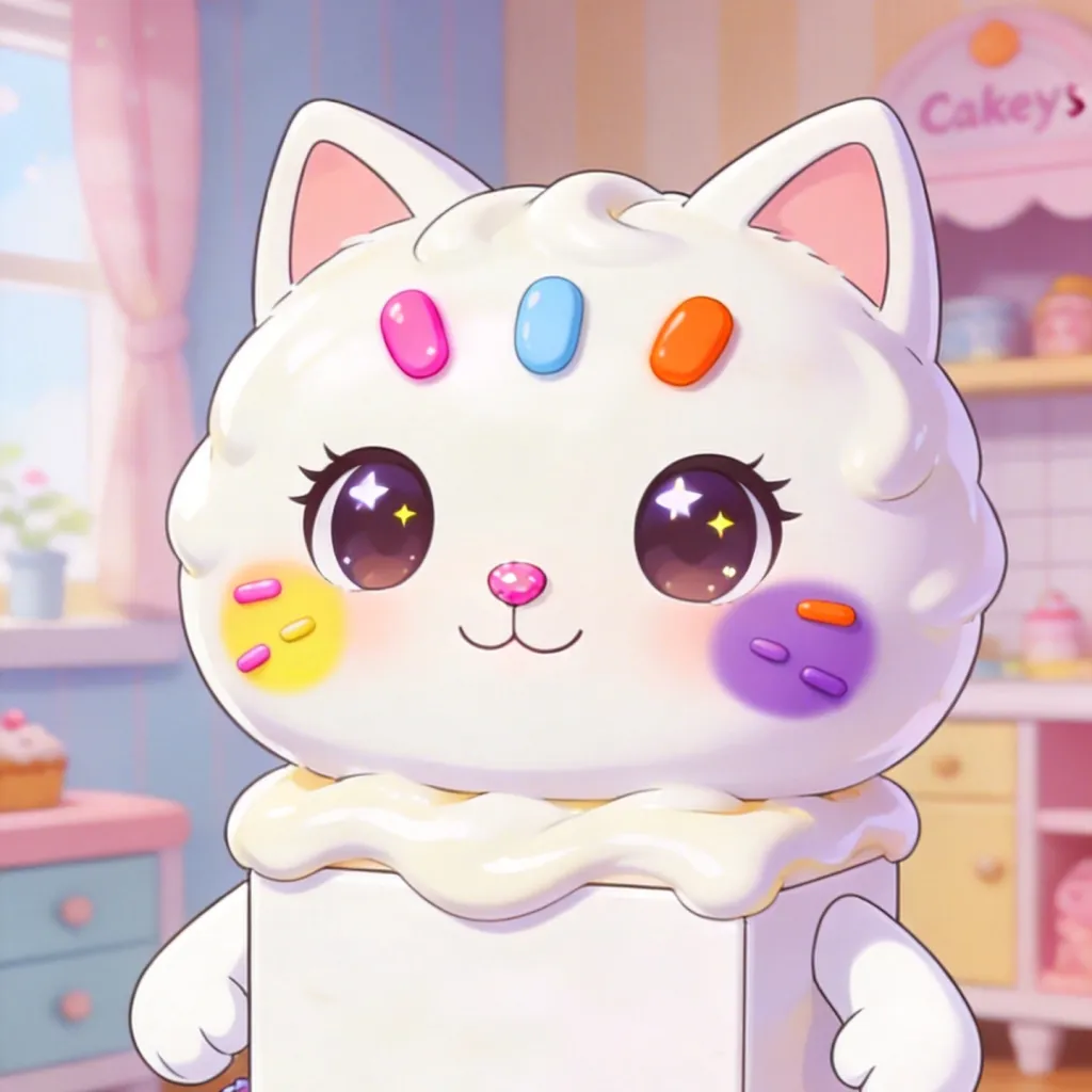 chat with ai character: cakey cat