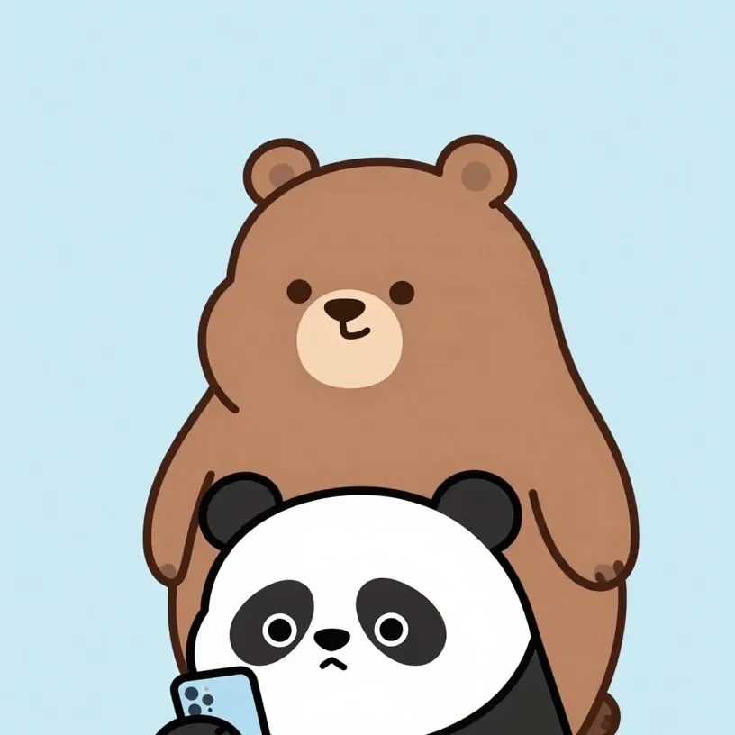 chat with ai character: we bare bears🐼🐻‍❄🐻