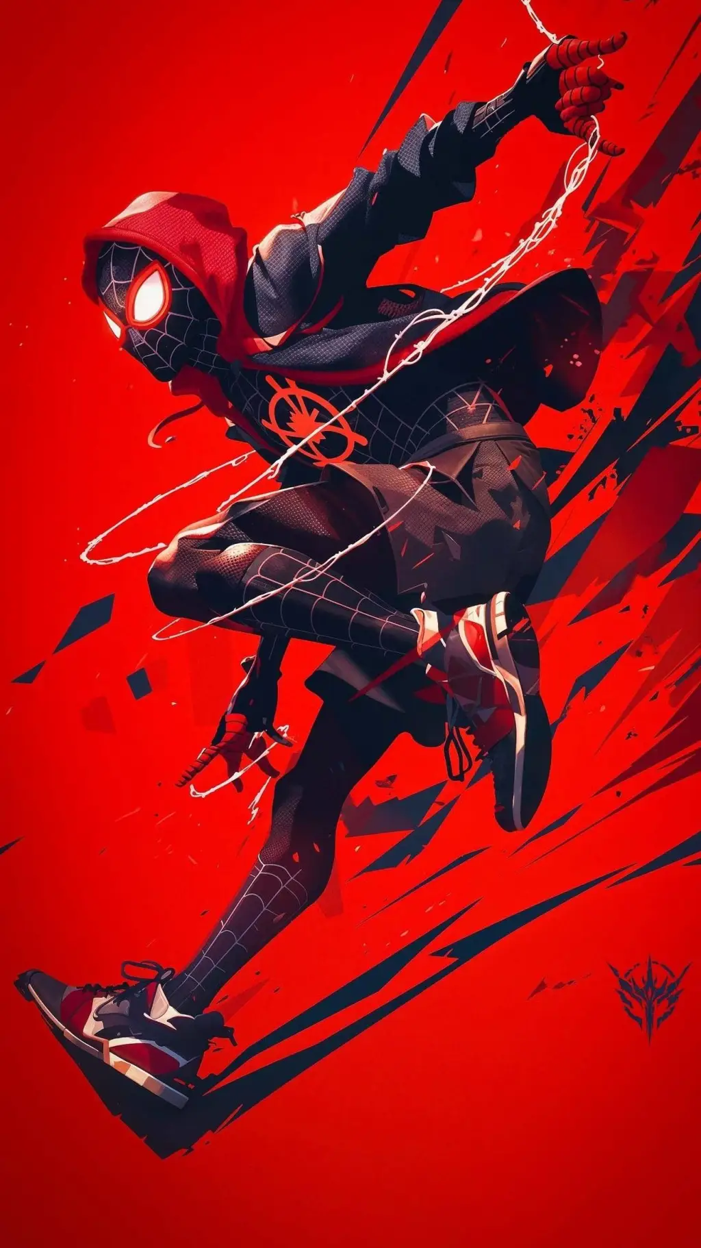 ai character: Miles morales  background