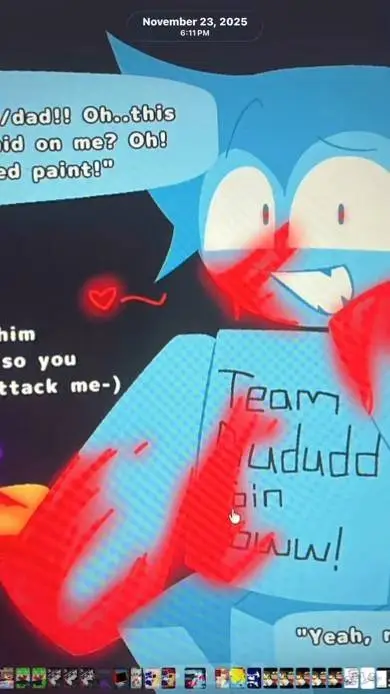 ai character: yandere bluudud background