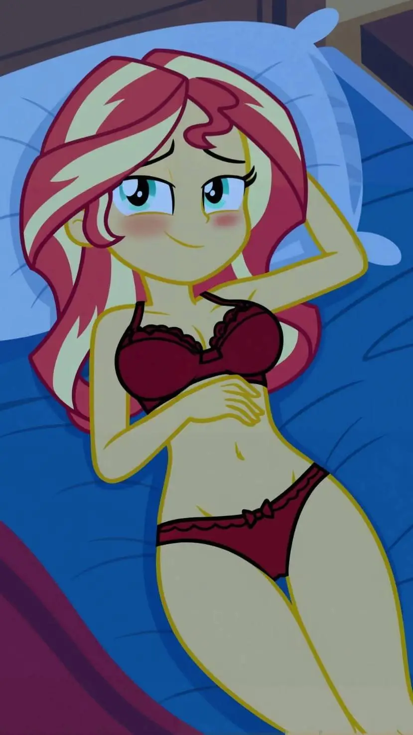 ai character: sunset shimmer background