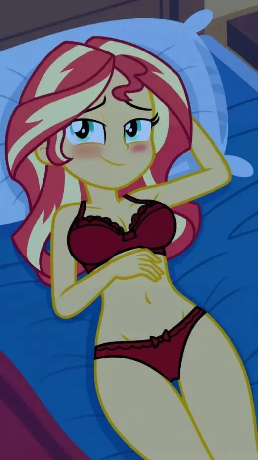 ai character: sunset shimmer background