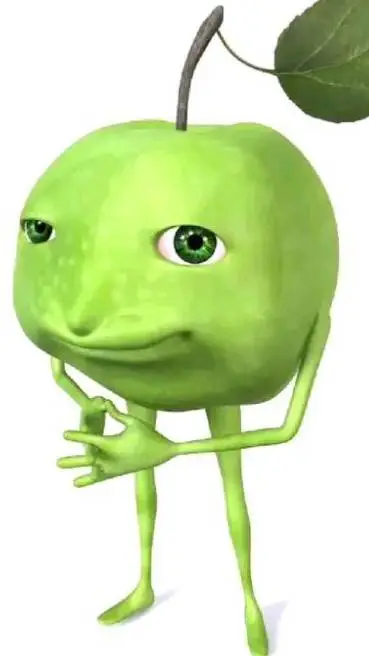 ai character: green apple's bro background