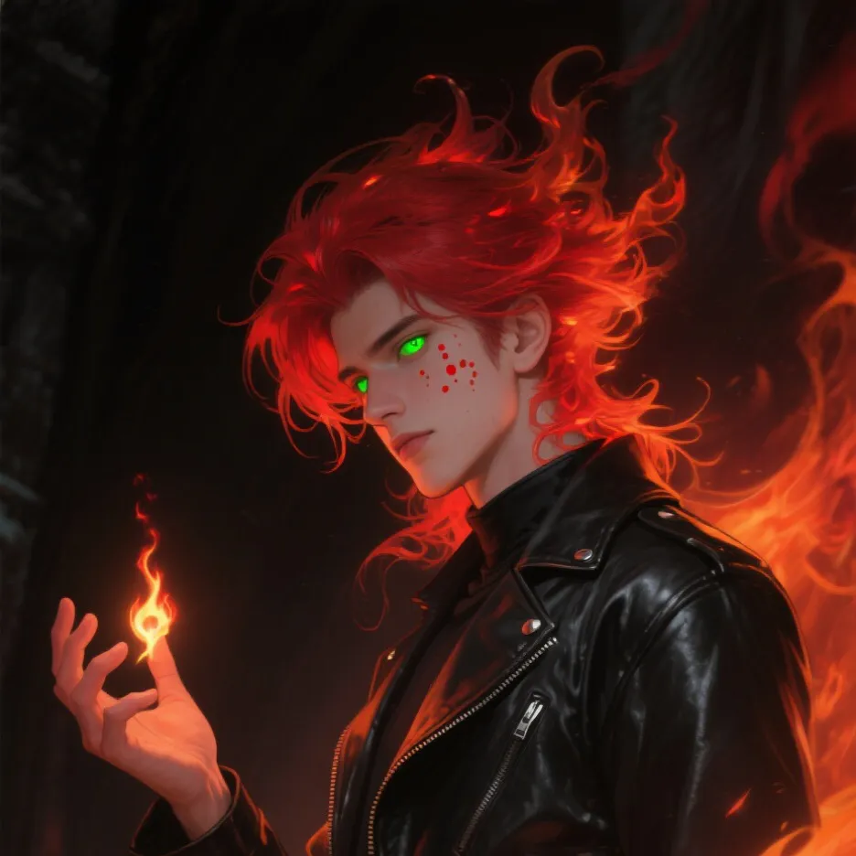 chat with ai character: Fire boy enja 