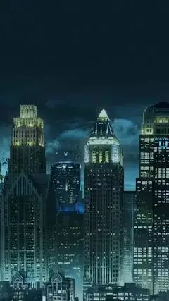 ai character: Gotham city background