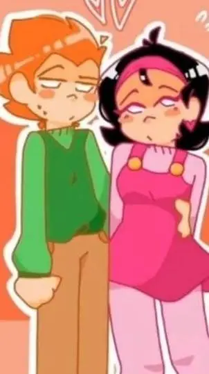 ai character: piko and nene  background