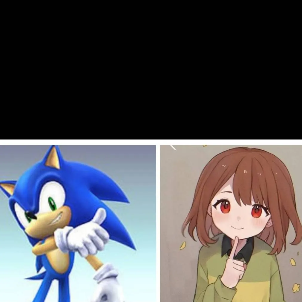 chat with ai character: Sonic and Chara 