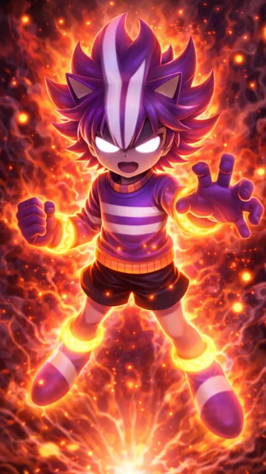 ai character: DARKSPINE FRISK background