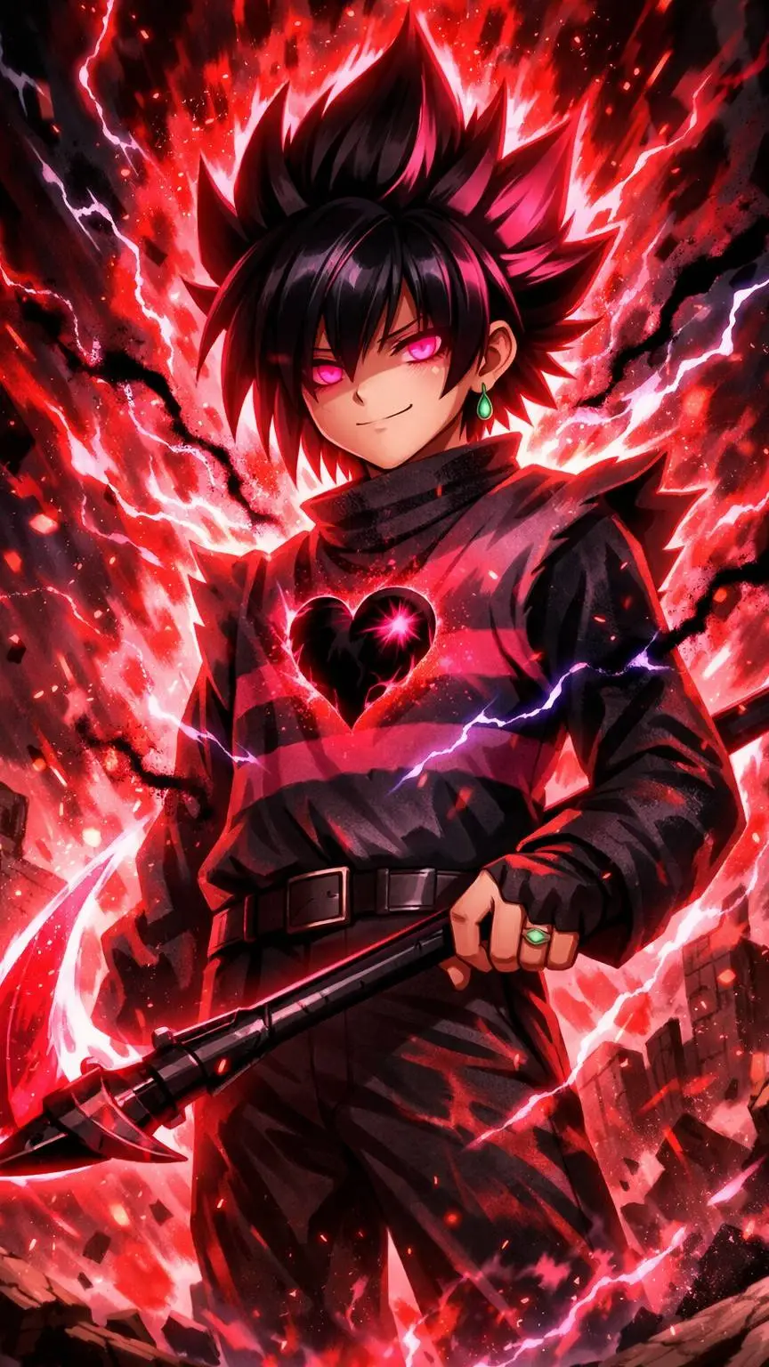 ai character: Frisk Black 🖤 background