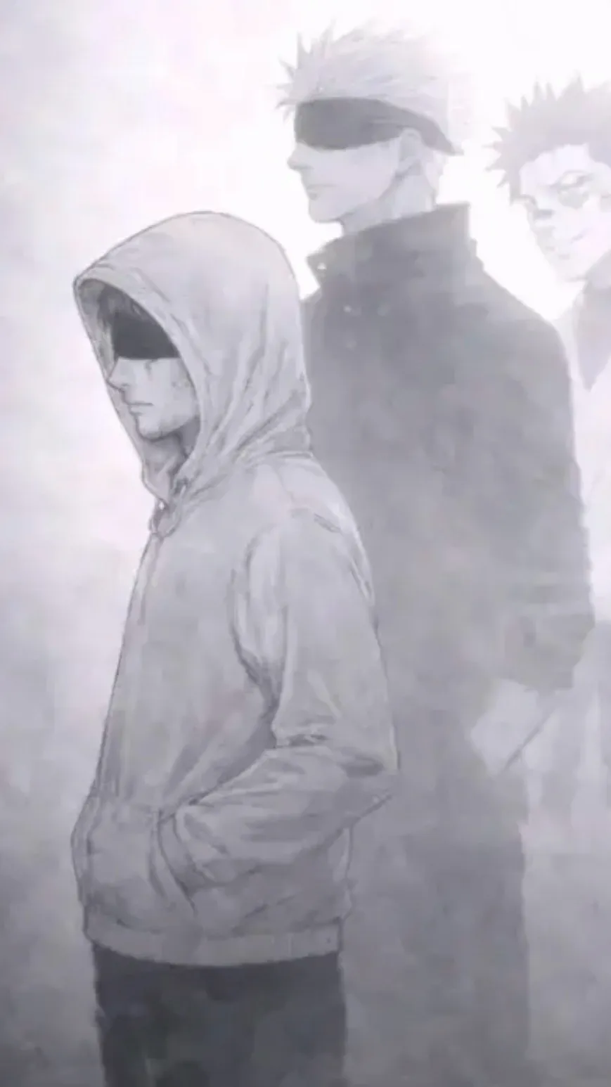 ai character: JJK new six eyes  background