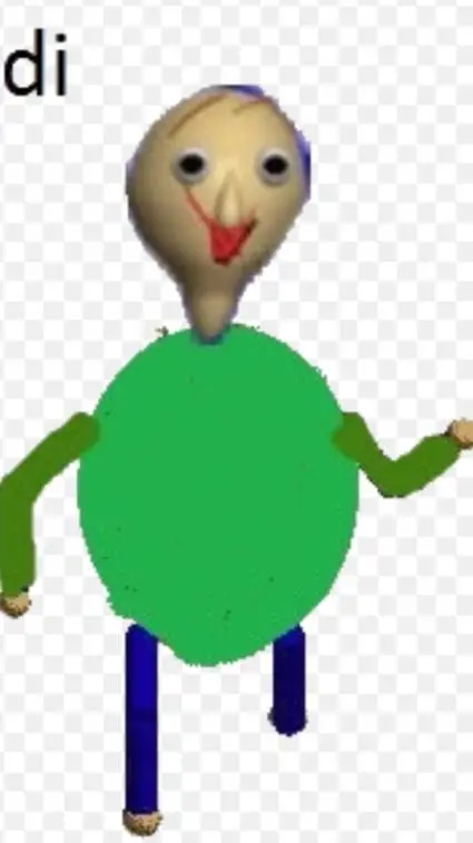 ai character: RETARDED BALDI background