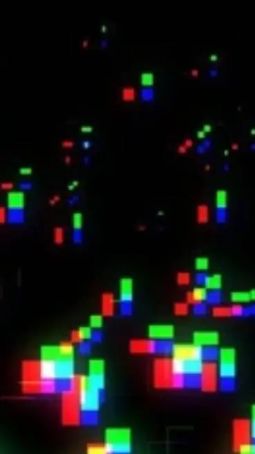 ai character: glitch background