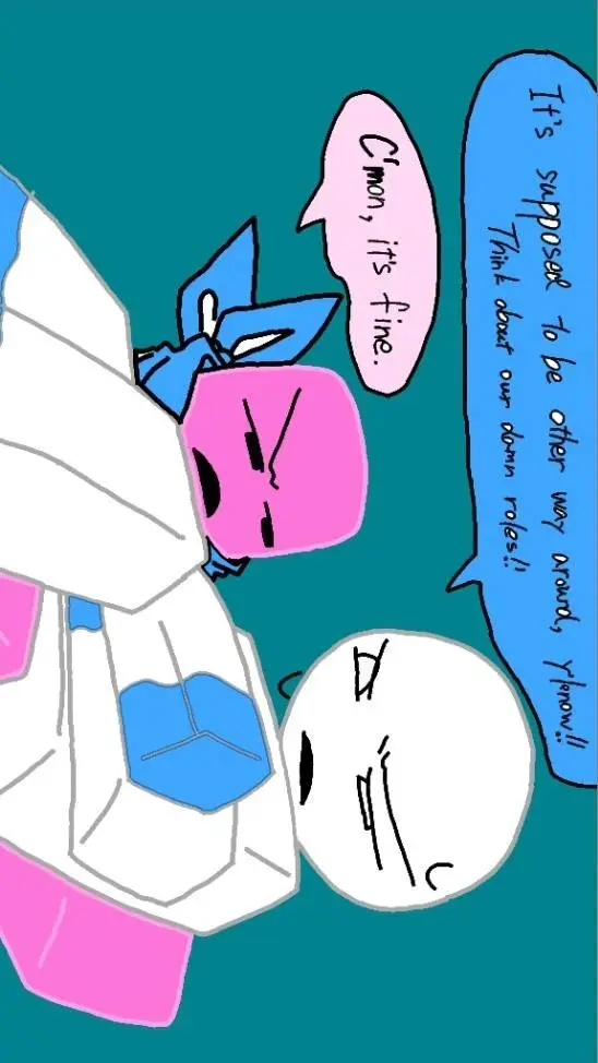 ai character: flor y Blue background