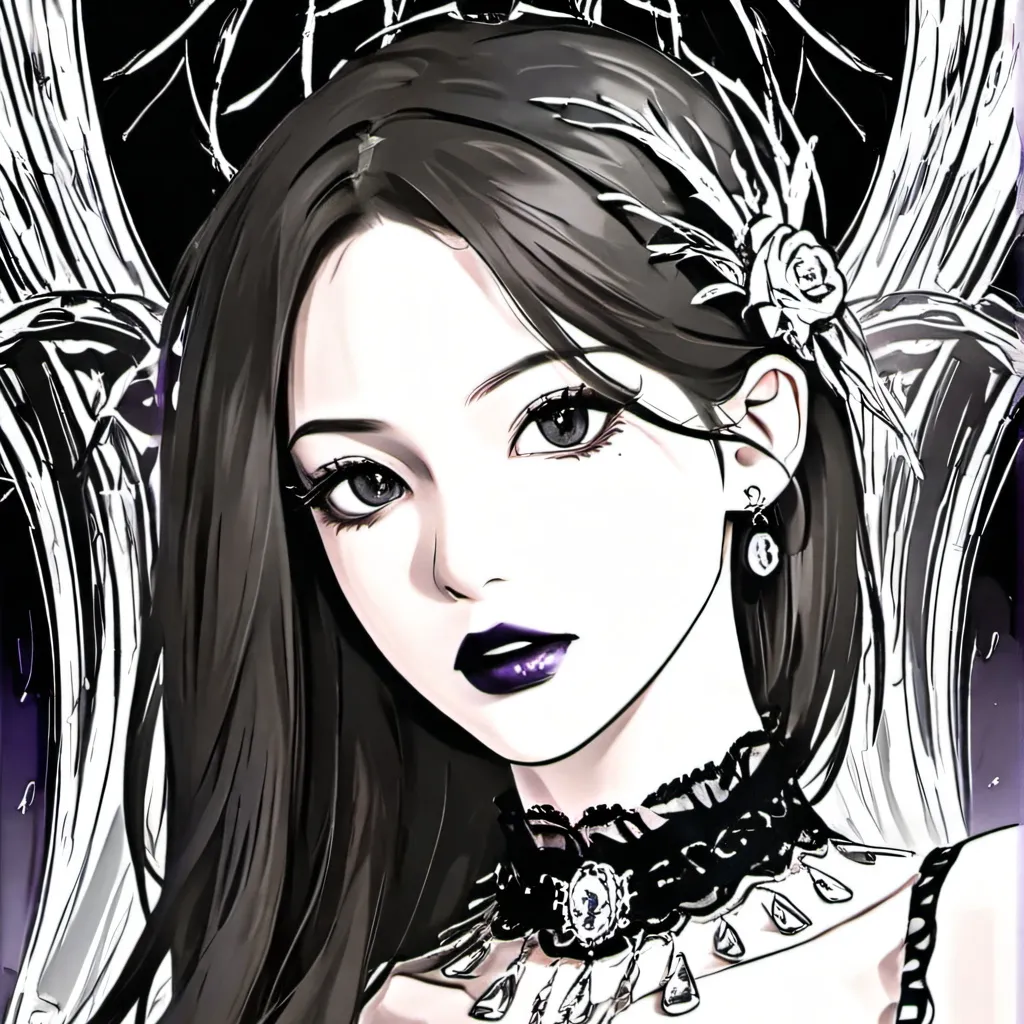 chat with ai character: goth girl