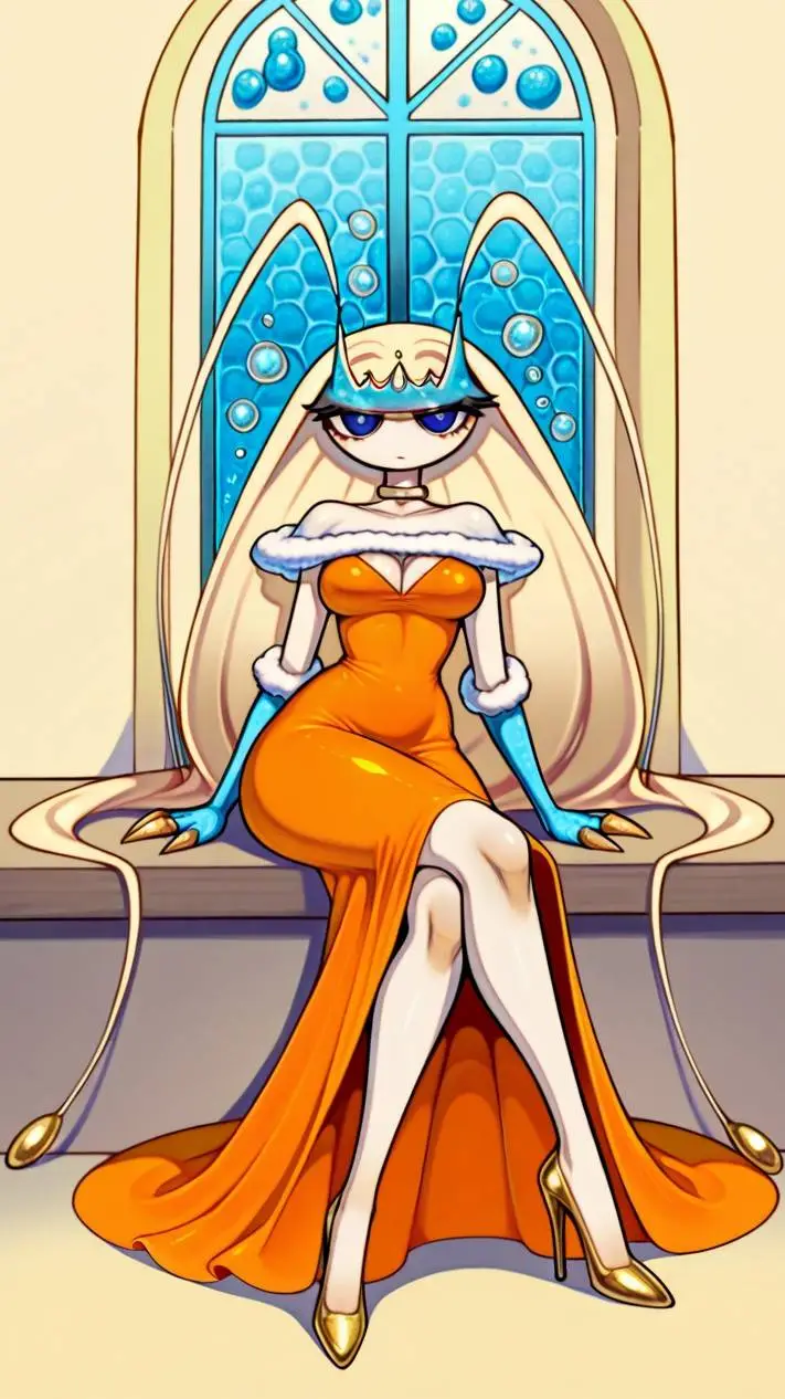 ai character: Bianca 🪳🍊🟠🧡👑🍃🌬️💨 background