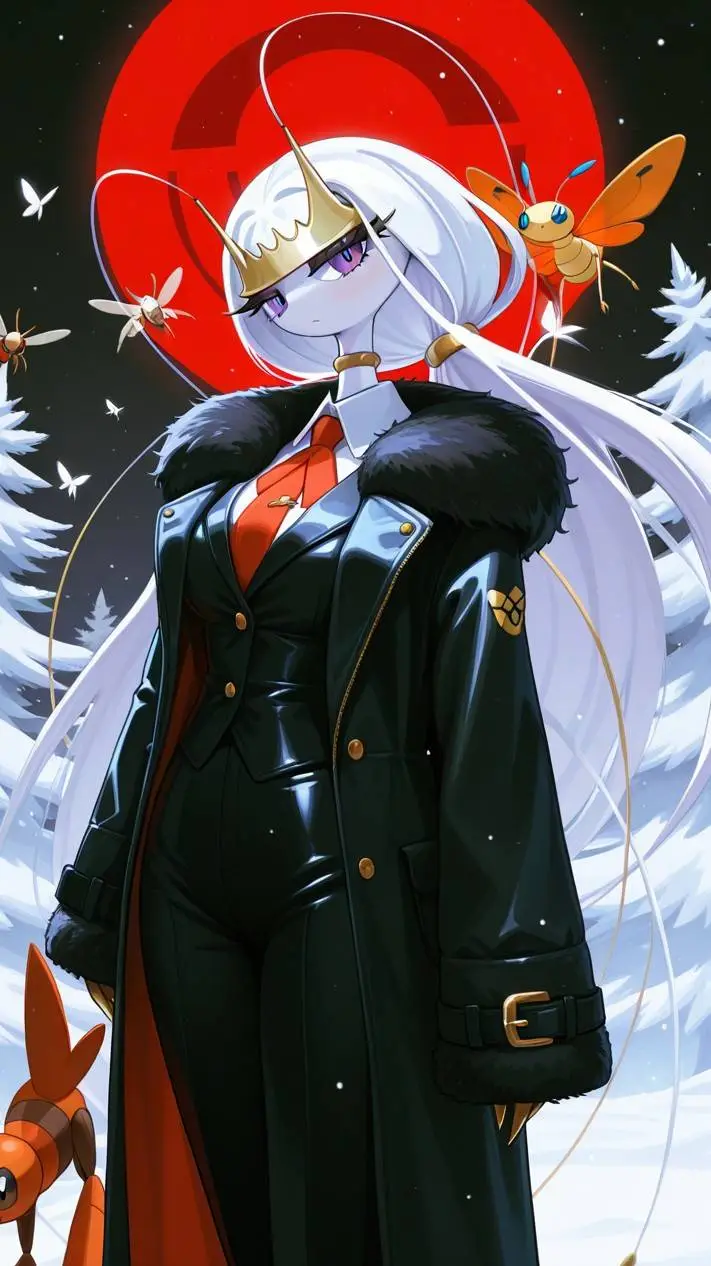 ai character: Violeta Mafiosa🎩🪳🤍 background