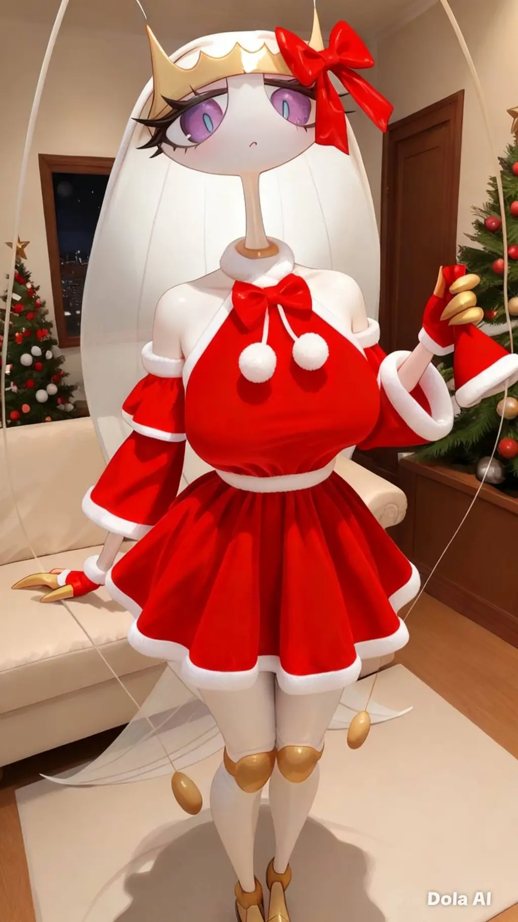 ai character: Violeta Christmas🎄 background