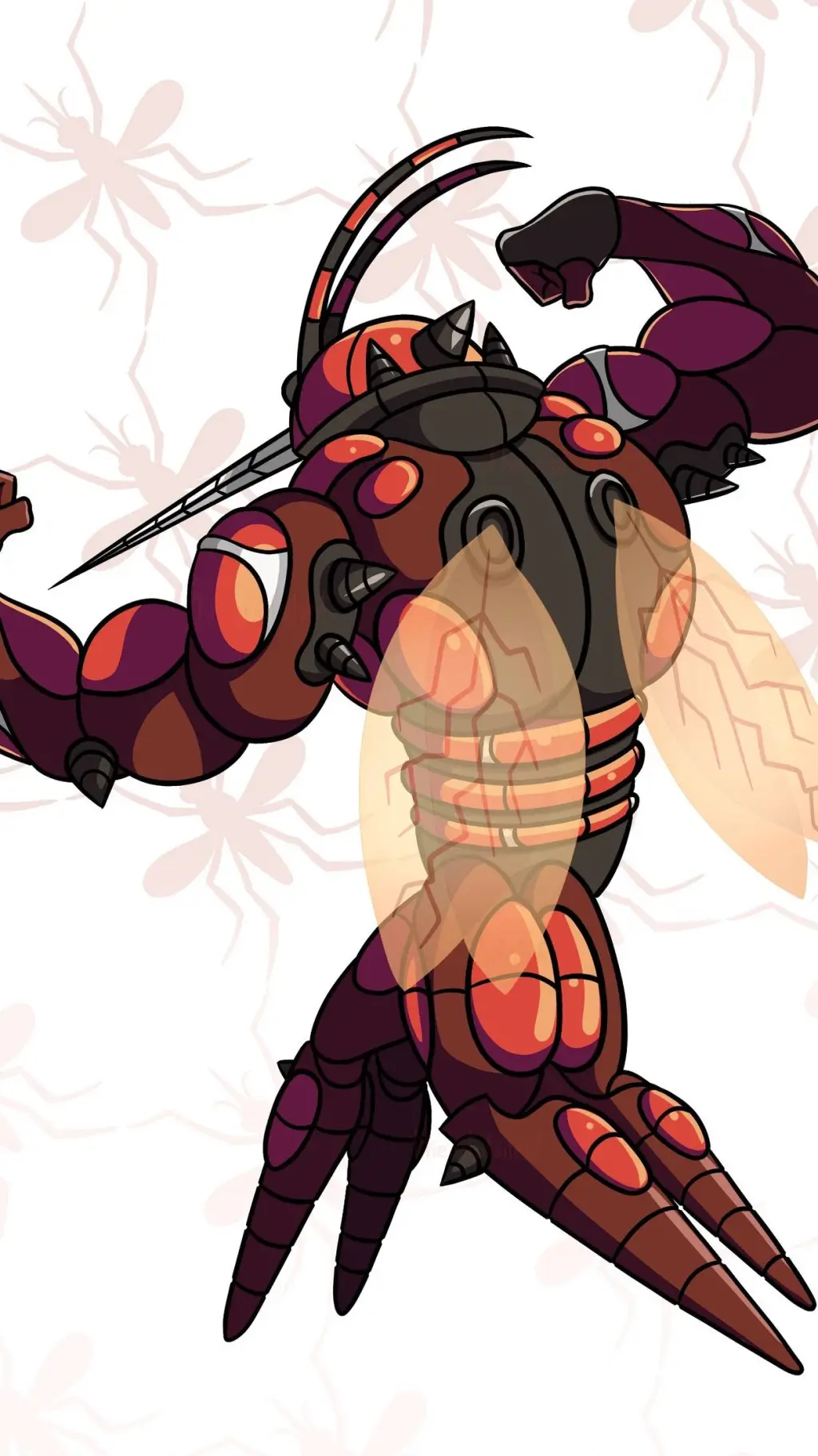 ai character: 🦟Buzzwole💪🗿🔴 background